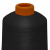 Нитки текстурированные кручёные, намот. 15 000 м, цвет чёрный - купить в Октябрьском. Цена: 237.24 руб.