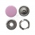 Кнопка рубашечная (закрытая) 9,5мм - эмаль, цв.003 - розовый - купить в Октябрьском. Цена: 5.74 руб.