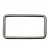 Рамка металлическая прямоугольная, 40 х 15 мм- тём.никель - купить в Октябрьском. Цена: 4.60 руб.