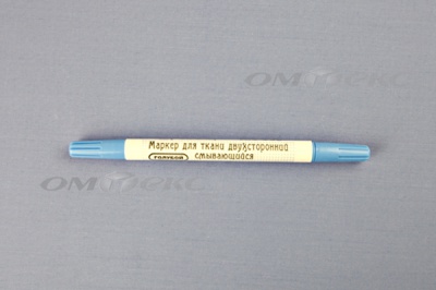 Маркер двухсторонний смывающийся для ткани RA-002 голубой - купить в Октябрьском. Цена: 207.84 руб.