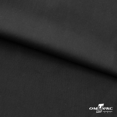 Ткань сорочечная Темза, 80%полиэстр 20%вискоза, 120 г/м2 ш.150 см, цв.черный - купить в Октябрьском. Цена 269.93 руб.