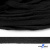 Шнур плетеный d-8 мм плоский, 70% хлопок 30% полиэстер, уп.85+/-1 м, цв.- чёрный - купить в Октябрьском. Цена: 735 руб.