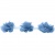 Тесьма плетеная "Рюш", упак. 9,14 м, цвет голубой - купить в Октябрьском. Цена: 45.87 руб.