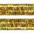 Тесьма с пайетками D16, шир. 20 мм/уп. 25+/-1 м, цвет золото - купить в Октябрьском. Цена: 778.19 руб.