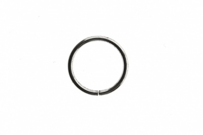 Кольцо металлическое d-15 мм, цв.-никель - купить в Октябрьском. Цена: 2.45 руб.