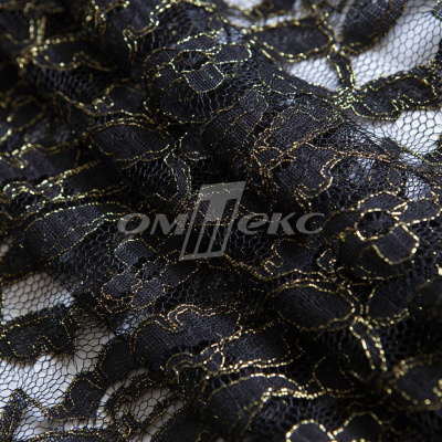 Кружевное полотно XD LACE 1-4, 80 гр/м2, шир.150см, цвет чёрный - купить в Октябрьском. Цена 245.94 руб.