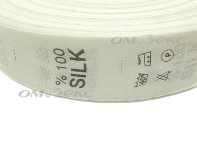 Состав и уход за тк.100% Silk (1000 шт) - купить в Октябрьском. Цена: 520.46 руб.