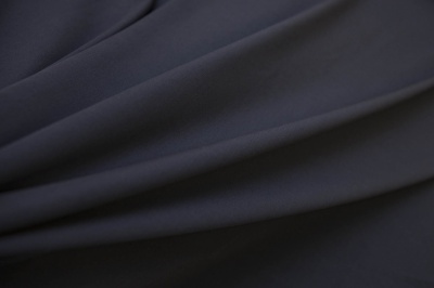 Костюмная ткань с вискозой "Флоренция" 19-4024, 195 гр/м2, шир.150см, цвет т.синий - купить в Октябрьском. Цена 491.97 руб.
